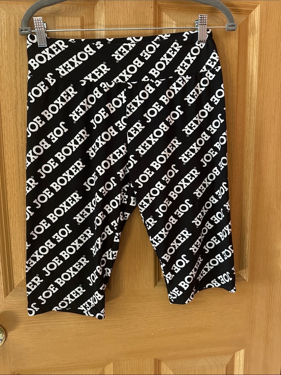 Joe Boxer Other - Joe Boxer Black Leggings with White Logo Print